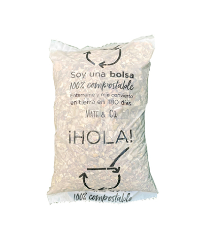 yerba organica compostable