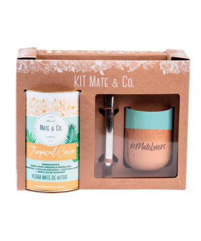 Kit Mate & Co. con mate de madera