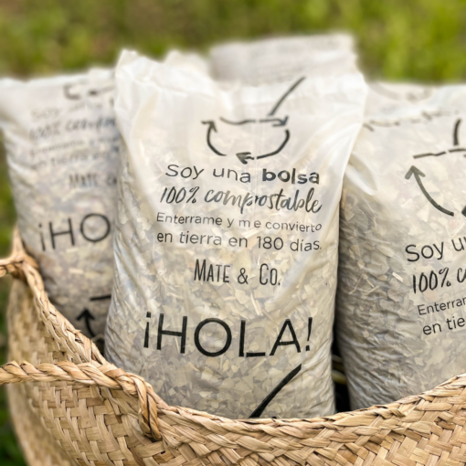 Yerba Mate Orgánica en bolsa compostable. Molienda especial de hoja grande, sin palo. - Imagen 2