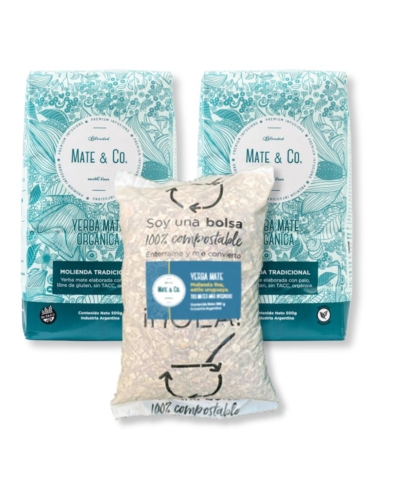 Combo Yerba Orgánica Tradicional + Yerba Mate Estilo Uruguaya